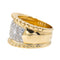 Bague 57 Bague Or jaune, Or blanc Diamant 58 Facettes 3148554CN