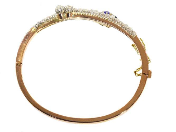 Bracelet Traverser les époques : la grandeur d'un bracelet en saphir victorien 58 Facettes 21182-0525