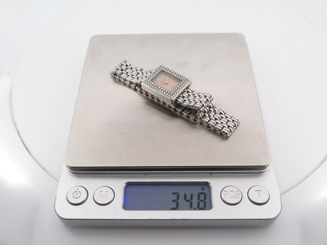 Montre vintage montre POIRAY sertie de 80 diamants 21 mm quartz classique acier 58 Facettes 268175