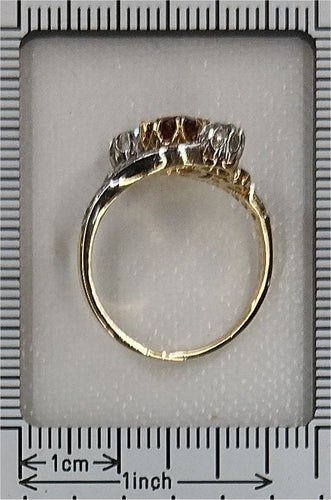 Bague 55 Un siècle d'amour : la bague de fiançailles Belle Époque française 58 Facettes 22137-0266