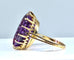 Bague 56 Bague en or jaune & améthyste 58 Facettes AB317