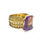 Bague 54 Bague en or avec diamants et améthytes 58 Facettes Q140B(949)