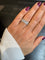 Bague 54 Alliance or blanc - Diamants taille marquise 58 Facettes 1.0002595/1