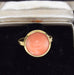 Bague 48 Bague corail en or jaune 80's 58 Facettes