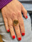 Bague 63 Bague en or jaune 18 carats sertie d'une piéce de 10 Francs Coq en 900/1000 58 Facettes
