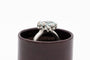 Bague 57 Charlotte Lynggaard - bague en or blanc avec aigue-marine et diamants 58 Facettes 9629