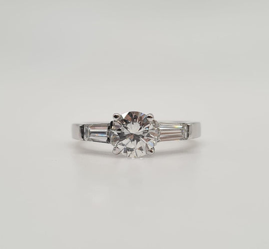 Bague 49.5 Bague Or blanc Diamants 58 Facettes