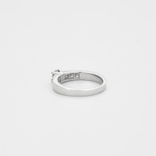 Bague Solitaire or blanc diamant 58 Facettes LP831