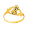 Bague 50 Bague Or jaune Emeraude, Perle 58 Facettes 4383449RV