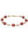 Bracelet BRACELET BOULES CORAIL OR JAUNE 58 Facettes 086761