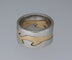Bague 51 Georg Jensen - Bague bicolore en or Fusion 58 Facettes