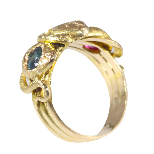 Bague 57 Trois serpents, trois joyaux : un conte d'intrigue victorienne 58 Facettes 22152-0306