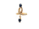 Bague 56.5 Bague Or Jaune, Saphirs et diamants 58 Facettes