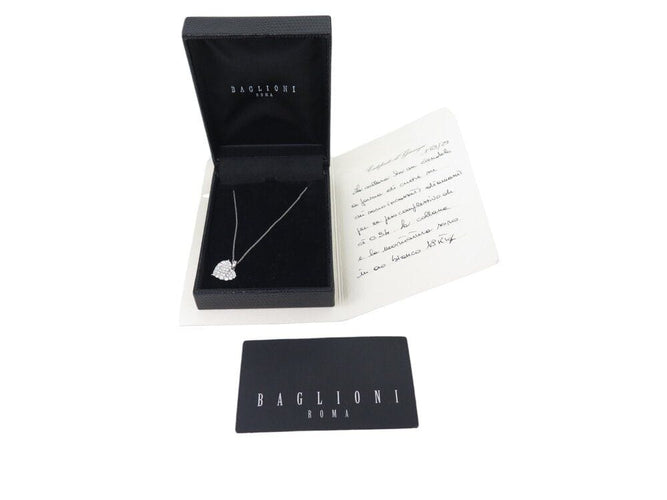 Collier collier BAGLIONI pendentif coeur serti 32 diamant 0.94ct 55 58 Facettes 268773
