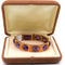 Bracelet Bracelet vintage en or jaune avec améthystes 58 Facettes