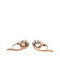 Boucles d'oreilles Dormeuses or rose et diamant - Année 1900 58 Facettes 1.0000124/1