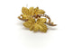 Broche Broche 4 feuilles or jaune et diamants 58 Facettes M9152