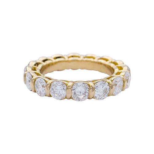 Bague 48 Alliance or jaune et diamants. 58 Facettes 32605
