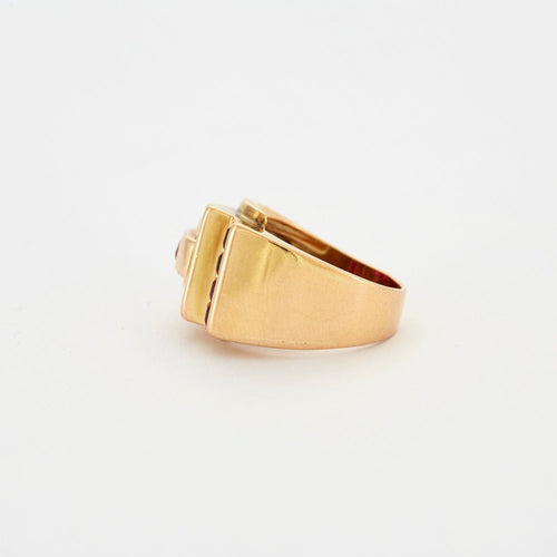 Ring Tank Yellow gold Ruby