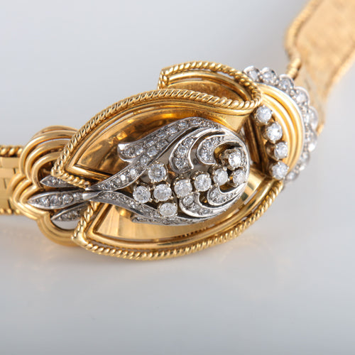 Montre Montre Rolex "dissimulée" or jaune diamants 58 Facettes