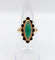 Bague 53 Bague marquise or jaune, chrysoprase et grenats (circa 1890) 58 Facettes A05098