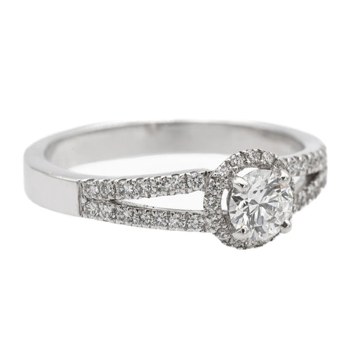 Bague 54 Bague Solitaire Or blanc Diamant 58 Facettes 578756RV