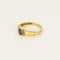 Bague 51 Bague en or jaune, saphir et diamants 58 Facettes HOU5591