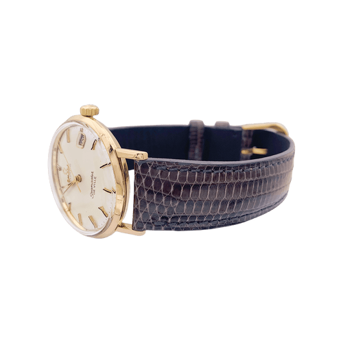 Ceas Omega „Seamaster De Ville”, aur roz, piele.