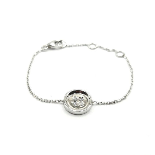 Bracelet Bracelet or blanc diamants signé Ely Bela 58 Facettes