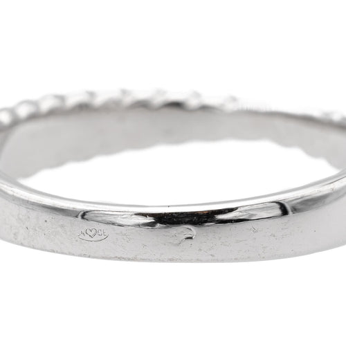 Bague 50 Bague Demi alliance Or blanc Diamant 58 Facettes 1338993CN