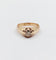 Bague 55 Bague jonc antique or rose 14k diamant taille ancienne 0,30 carats (circa 1906) 58 Facettes A06289