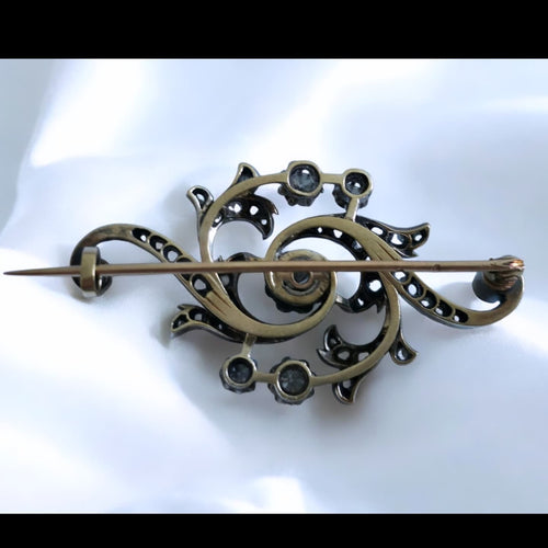 Broche Broche ancienne Or & Diamants 58 Facettes