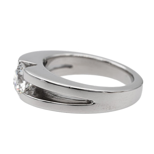 Prsten Soliter Belo zlato Dijamant 