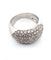 Bague 56 Bague en or blanc 18 carats avec diamants 58 Facettes