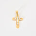 Pendentif Pendentif Croix or bicolore 58 Facettes LP876/3