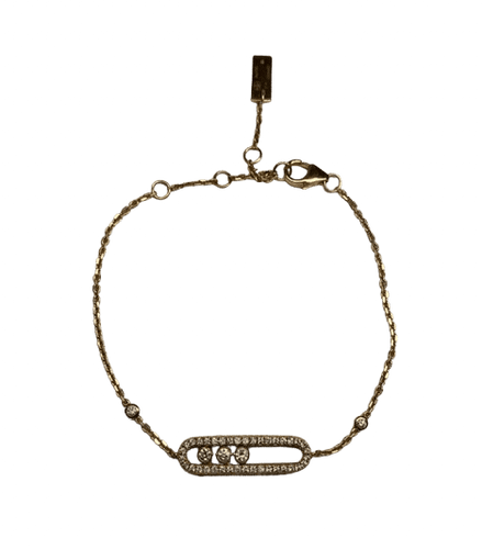 Bracelet MESSIKA - bracelet baby move pave or rose 58 Facettes 240454