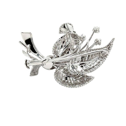 Broche Broche Feuillage Or Blanc - Diamants 58 Facettes RÉF 2053/13