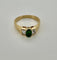Bague 57 Bague or jaune, émeraude et diamants 58 Facettes