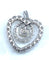 Pendentif Pendentif coeur or blanc diamants 58 Facettes AB438