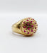 Bague 55 Bague dôme Art Déco or jaune, rubis (circa 1950) 58 Facettes A03982