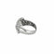 Bague 49.5 Bague jonc or blanc diamants 58 Facettes LP962/13