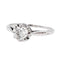 Bague 61 Bague Solitaire Or blanc Diamant 58 Facettes 3241059CN