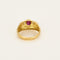 Bague 54 Bague jonc en or jaune, rubis et diamants 58 Facettes AUX1333X2