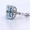 Bague 53 Bague Art Déco en platine avec aigue-marine et diamants 58 Facettes