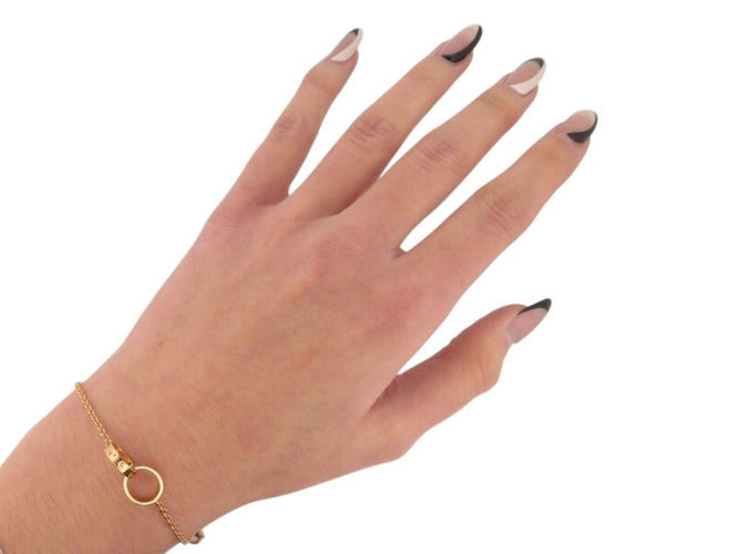 bracciale CARTIER love su catena b6027100 t17.5 in oro giallo 18k 4.1gr 