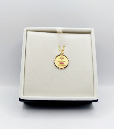 Pendentif AUGIS - Pendentif médaille d'amour or "+ qu'hier - que demain" maison - L'Intemporelle 58 Facettes J5010X0000