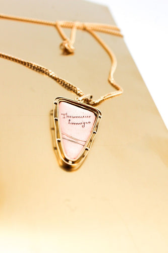 Pendentif Pendentif porcelaine de limoge et or jaune 58 Facettes 250244