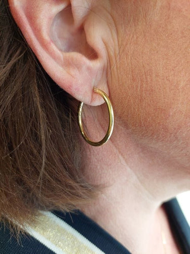 Boucles d'oreilles CRÉOLES MODERNES 58 Facettes 083151