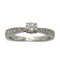 Bague 50 Bague or blanc et diamants 0,53 ct 58 Facettes 00044101