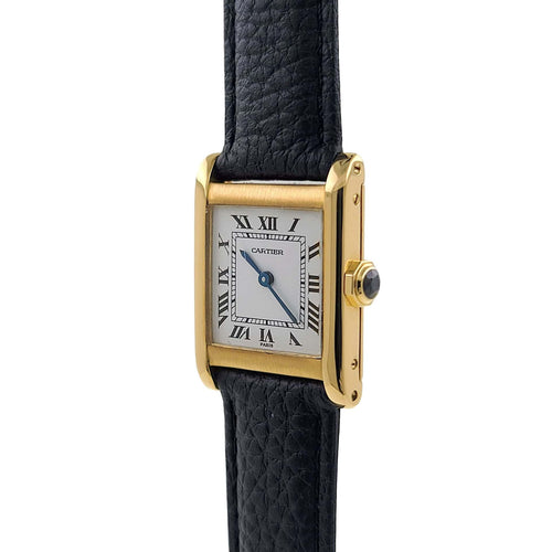 Tank Normale Large model Paris Dial 1973 GM LM 18k Gold 78092 + 18k Folding Clasp Calibre 78-1 58 Facettes